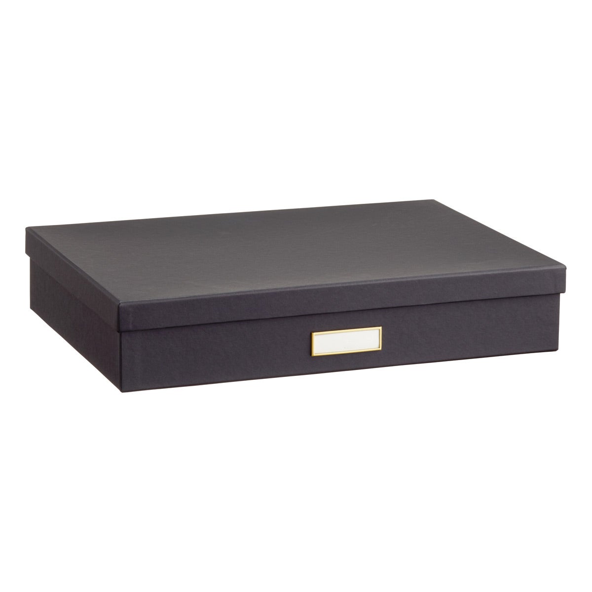 Bigso Black & Gold Stockholm Office Storage Boxes The Container Store