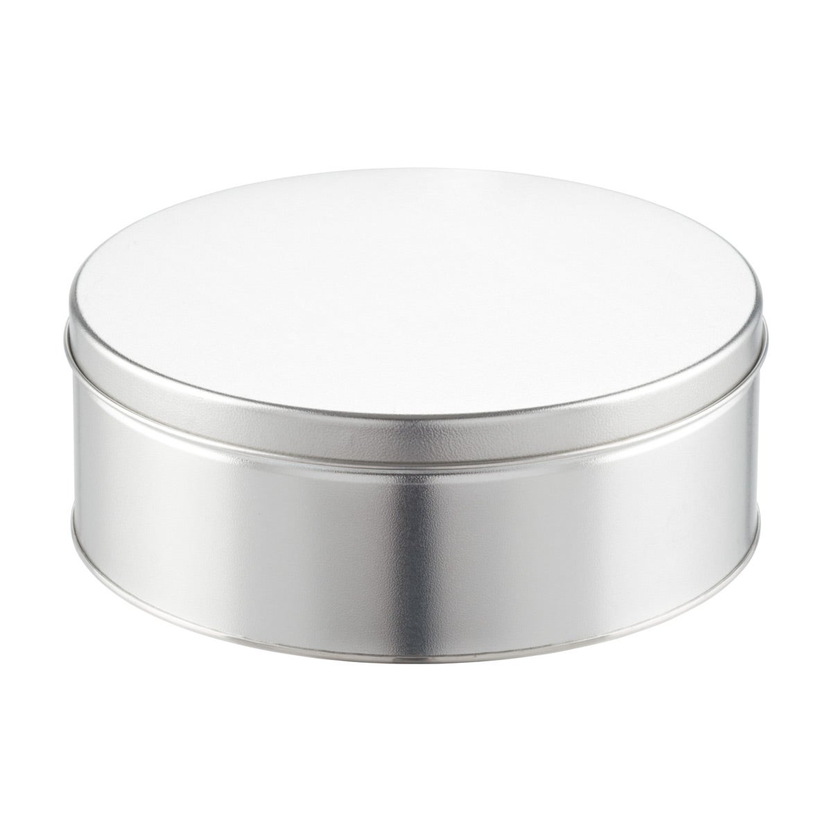 Silver Round Tins The Container Store