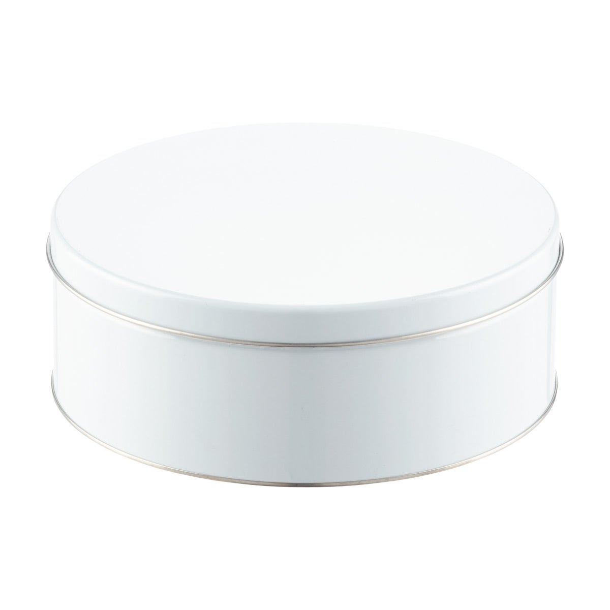 Cookie Tins White Round Tins The Container Store