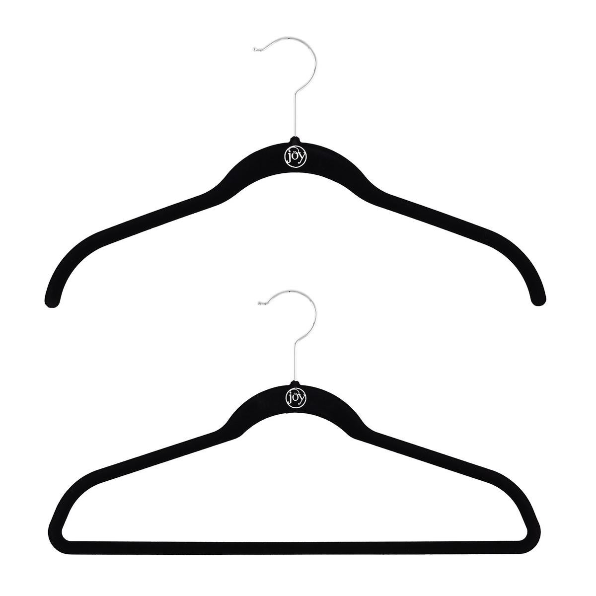 Huggable Hangers Joy Mangano Black Huggable Hangers The Container Store