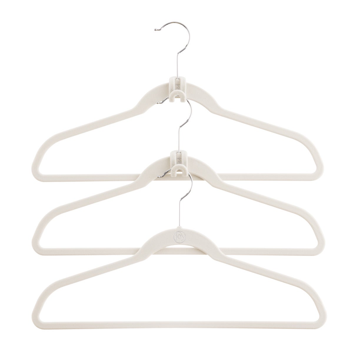 Joy Mangano Ivory Huggable Hangers The Container Store