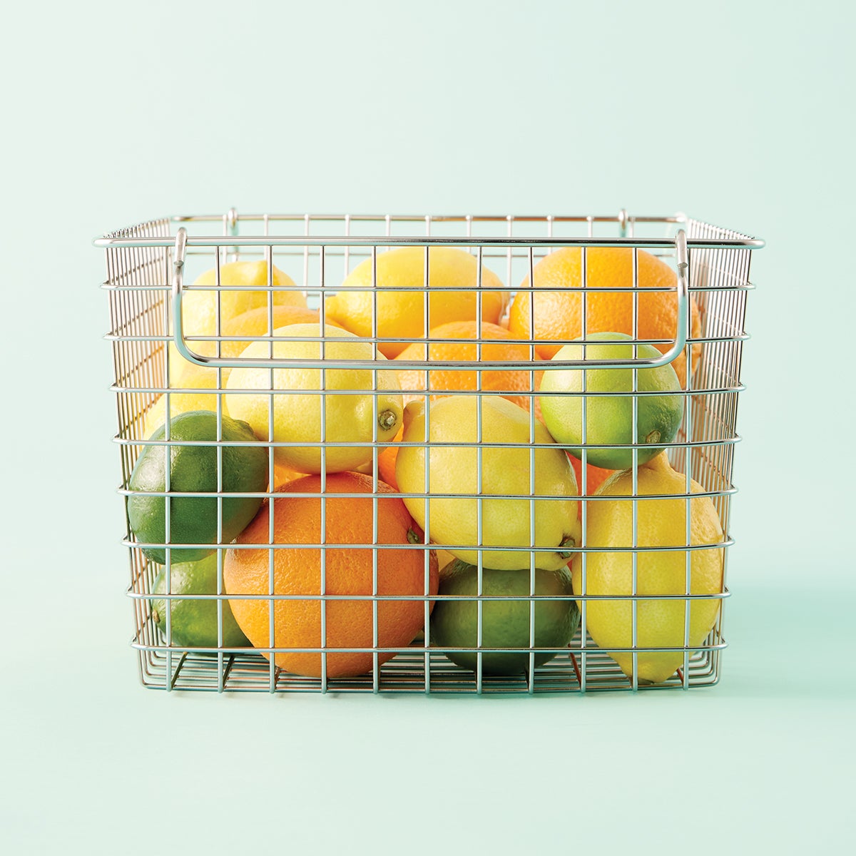 Stackable Wire Storage Baskets with Handles The Container Store
