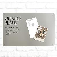ThreeByThree Seattle Large Magnetic Dry Erase Board Stainless Steel