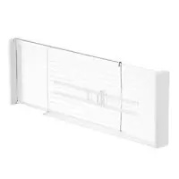 iDESIGN Linus Expandable Deep Drawer Divider Clear Set of 2