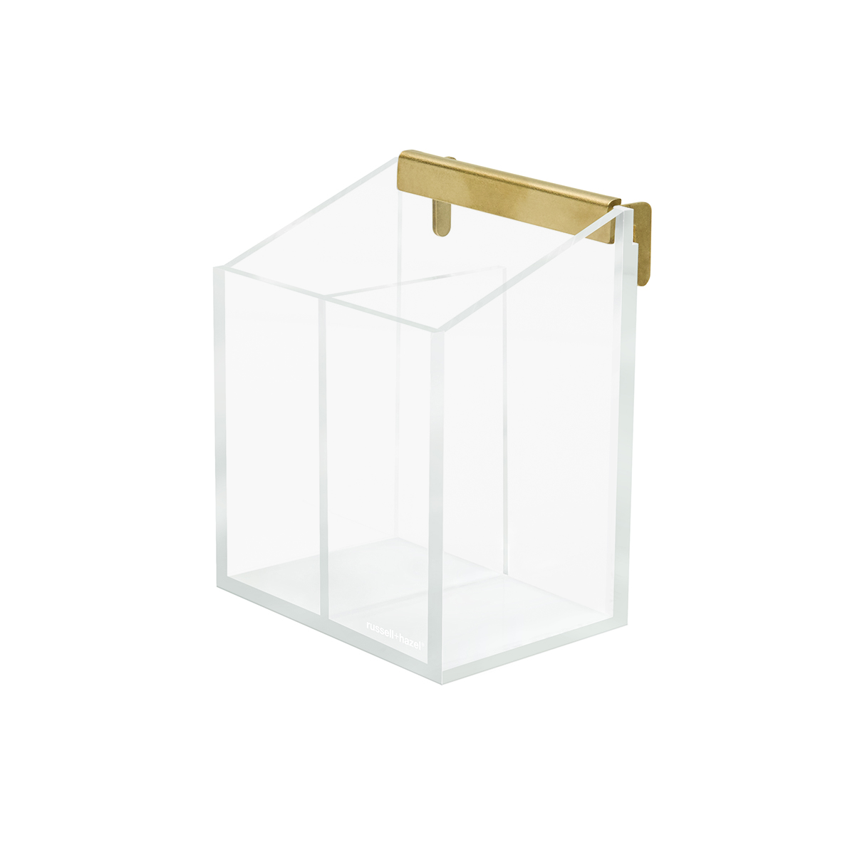 russell+hazel Acrylic Wall Pencil Cup Clear/Gold
