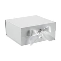 Large Collapsible Box w/ Bow White