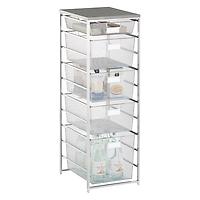Cabinet-Sized Mesh Pantry Storage Platinum & Grey