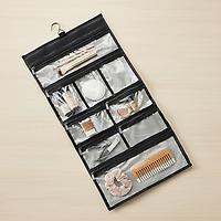 The Container Store Foldable Hanging Toiletry Organizer Black