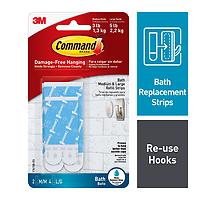 Command Water-Resistant Mounting Strip Assorted Blue Pkg/6