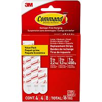 3M Assorted Replacement Strips White Set of 16