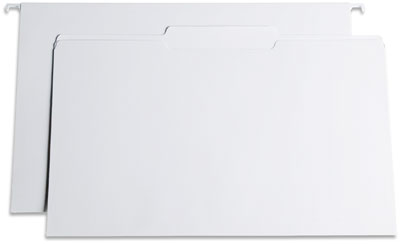 White Legal-Size File Folders
