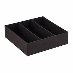 Cambridge Drawer Organizers - Black, 3 Section