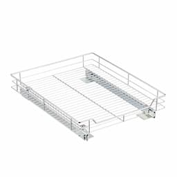 Chrome Roll-Out Cabinet Drawers 17” width
