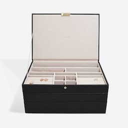 Stackers Supersize Jewelry Box Set of 3 - Black