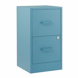 2-Drawer Navy Locking Filing Cabinet