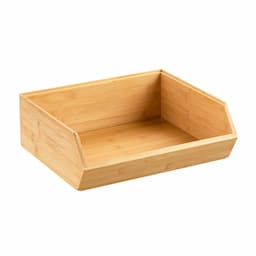 Stackable Bamboo Storage Bins