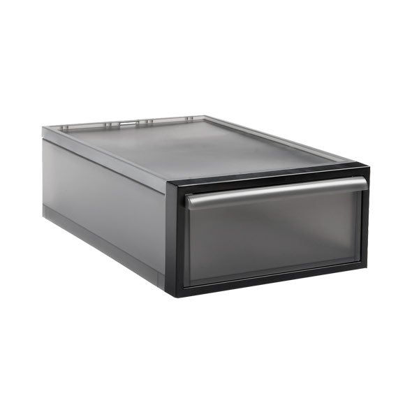 The Container Store Tint Stacking Drawer - Gray - 15-3/4 x 19-3/4 x 8-1/8 H - L (Large)