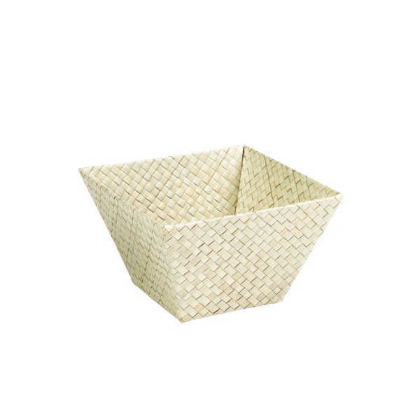 Small Square Pandan Basket Natural
