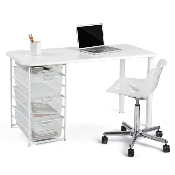 Melamine Desk Top With Rounded Edge The Container Store
