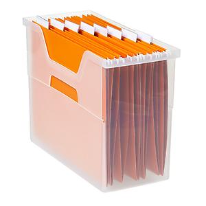 Medium Open  Top File Box Translucent