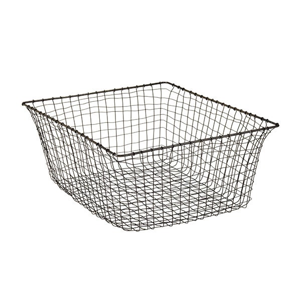 Wire Baskets Rustic Marché Steel Storage The Large Marche Basket Rustic Steel