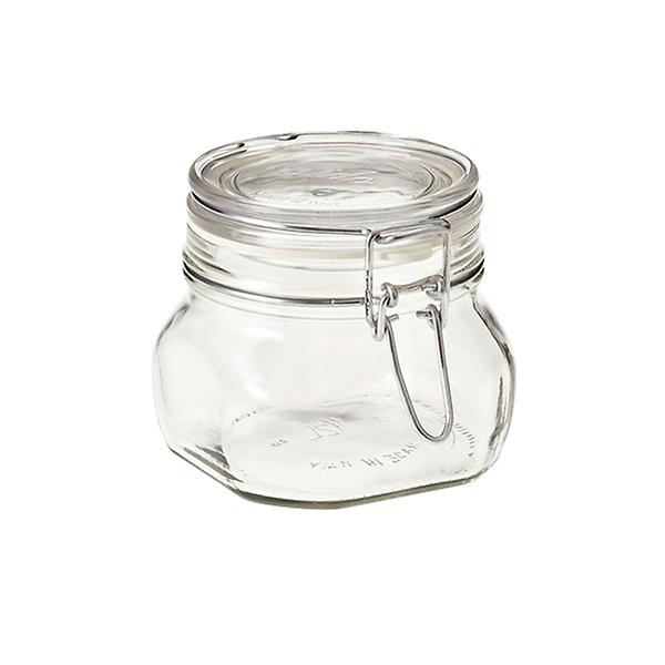 Amici Home Glass Hermetic Preserving Canning Jar Italian Made, Food Storage  Jars with Airtight Clamp Seal Lids, Kitchen Canisters,17 oz. in 2023