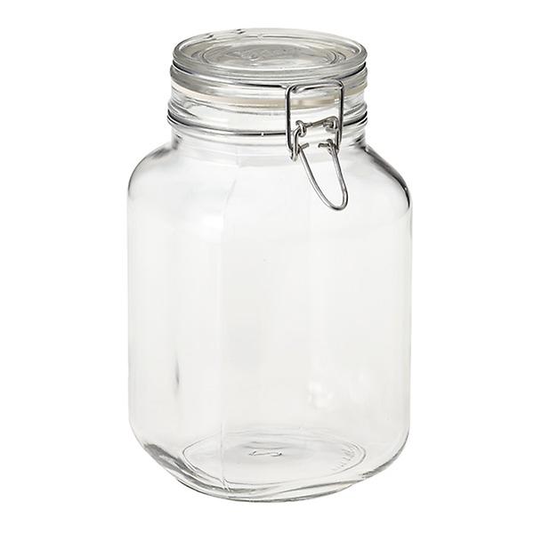 MasterTop Container Clear Glass Bottle Mason Jars Wide Mouth with Lid,6 Count, Size: One size, Silver
