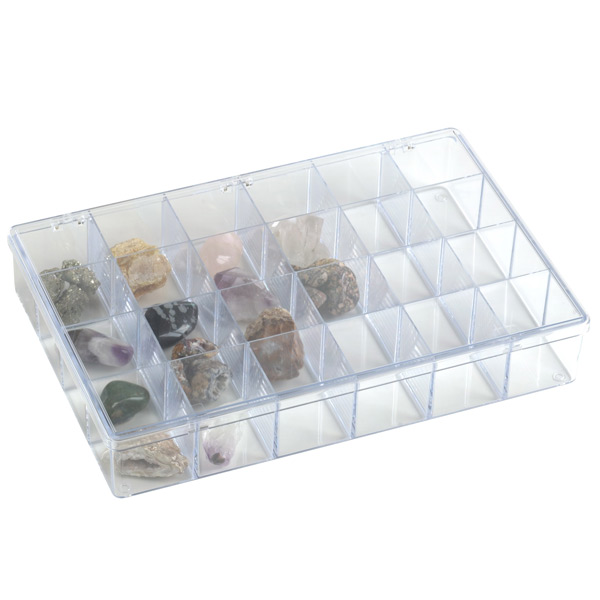 Clear Plastic Organizer Container Box Multiple Compartments Storage Hard Case