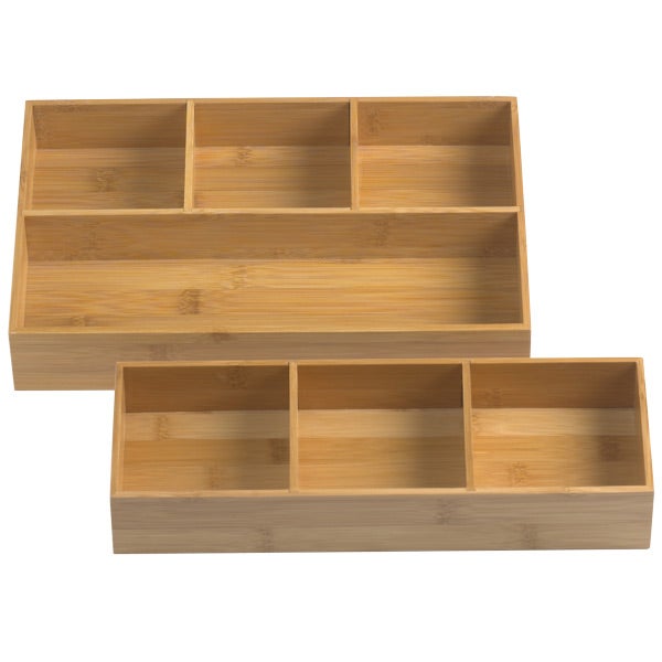 Wood Drawer Organizer Bamboo Drawer Organizer Trays The