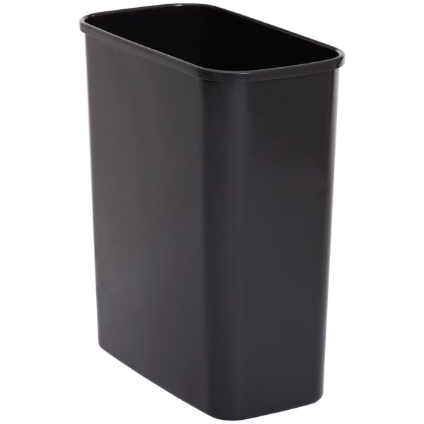 Lustroware Black Eco 4 gal. Rectangular Trash Can