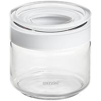 guzzini 17 oz. Blanca Glass Canister White Acrylic Lid