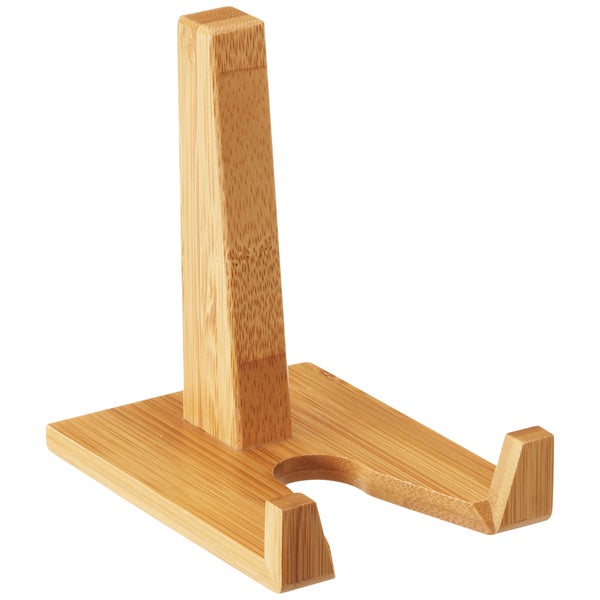 Decorative wooden plate stand