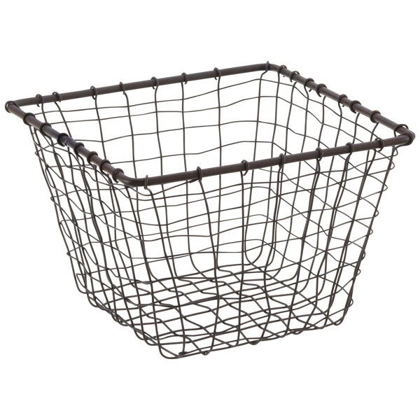 Wire Baskets Rustic Marche Steel Wire Storage Baskets The