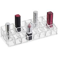 The Container Store 24-Section Luxe Acrylic Tiered Lipstick Organizer Clear
