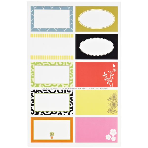 round square gift labels