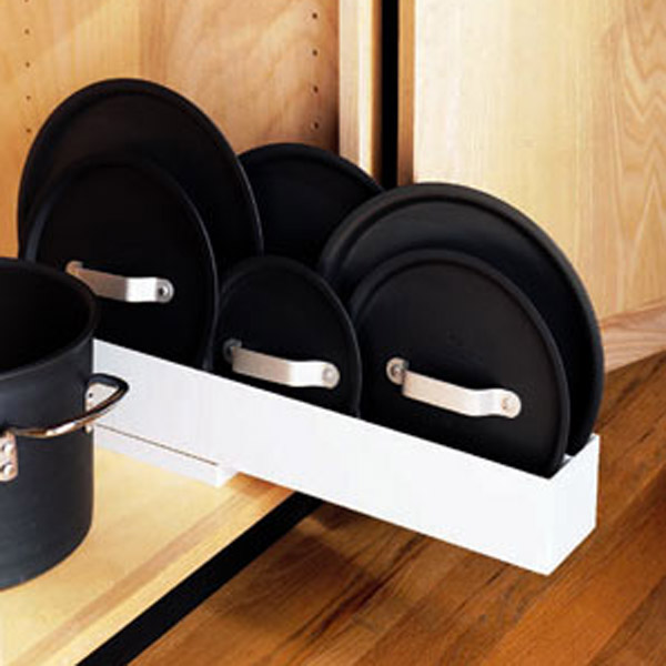 Pot & Pan Lid Pull-Out Organizer for Base Cabinets –