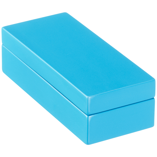 Mini Lacquered Rectangular Box Blue