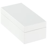 X-Small Lacquered Rectangular Box White