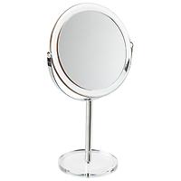 1X/5X Countertop Pedestal Mirror Clear