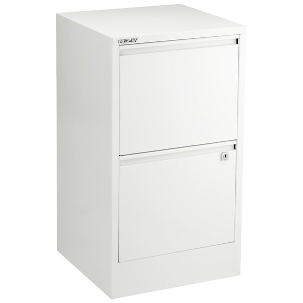 Bisley White 2 3 Drawer Locking Filing Cabinets The Container