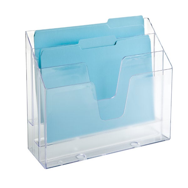 Clear 3 Section Vertical File The Container Store