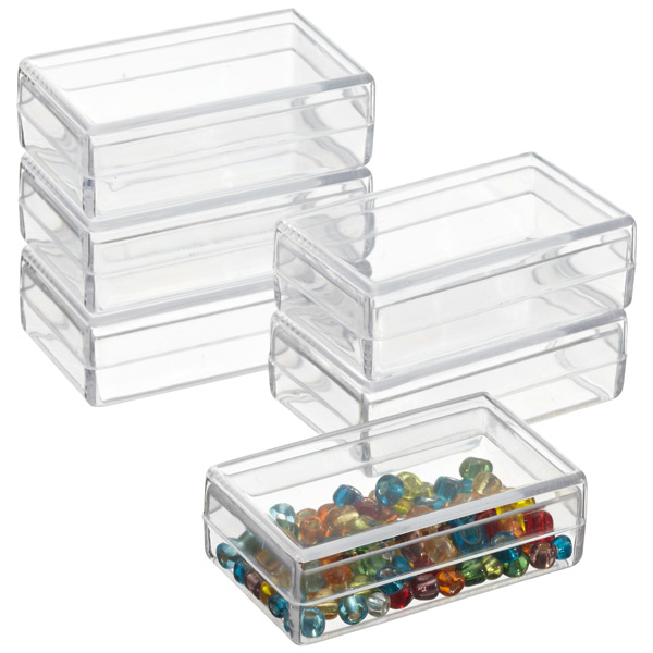 small flat storage containers with lids