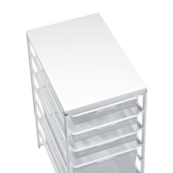 White Elfa Mesh Dresser The Container Store