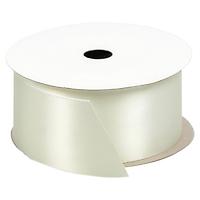 Ribbon Double-Faced Satin Antiqued White