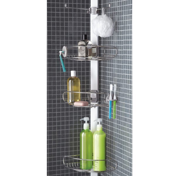 Tension Pole Shower Caddy Simplehuman Stainless Steel Simplehuman Stainless Steel Tension Pole Shower Caddy
