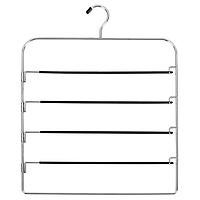 4-Tier Swing-Arm Pant Hanger Chrome