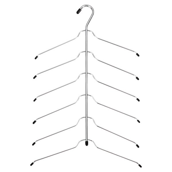 Chrome Metal 6-Tier Blouse & Shirt Tree