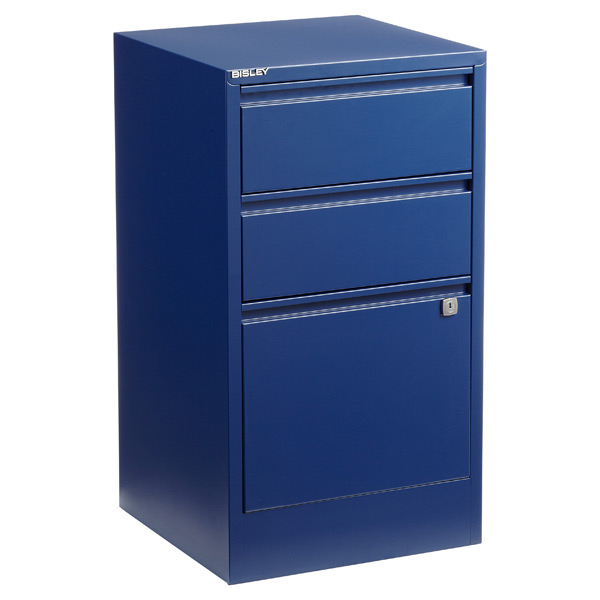 Bisley Oxford Blue 2 3 Drawer Locking Filing Cabinets The