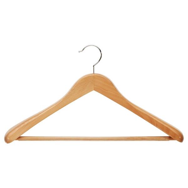 Wooden Coat Hangers Oversized Natural The Superior Oversized Coat Hanger With Ribbed Bar Natural