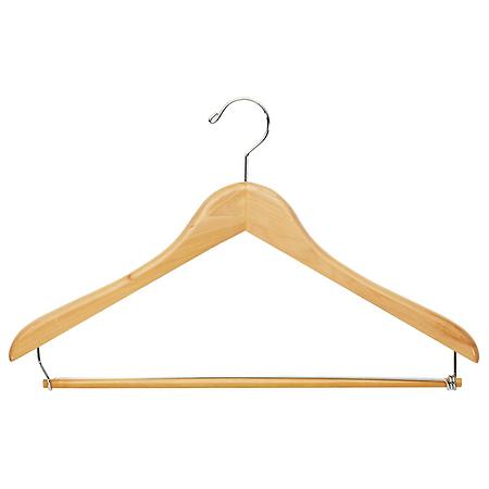 Premium Hanger  with Trouser Bar Natural
